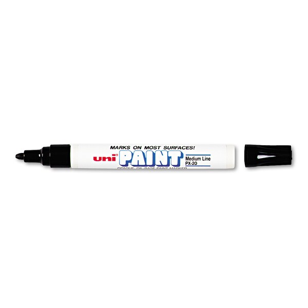 Uni-Paint Permanent Marker, Medium Bullet Tip, Black 63601